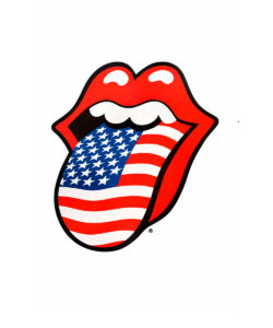USA Flag Tongue Sticker. Officially licensed.